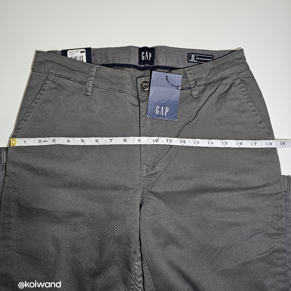 Gap Women's Relaxed Girlfriend Cuffed Twill Pant Size 8 - Picture 6 of 17
